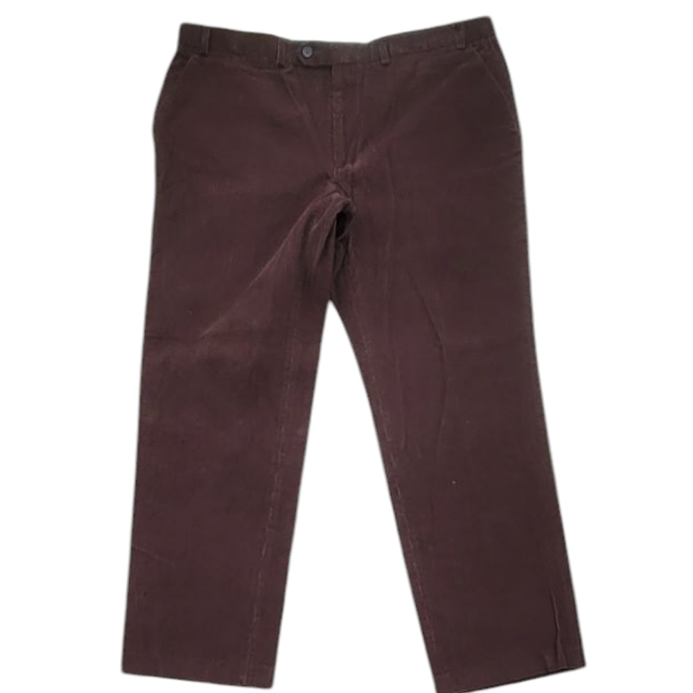 * Lauren Ralph  Size 38W X 30L Striped Pants Corderoy Dark Brown Dress Pants